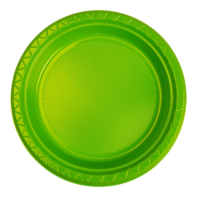 Five Star Round Dinner Plate 22cm Lime Green 20PK