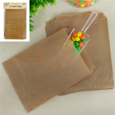 Treat Bag 13X18cm - Kraft 18PK