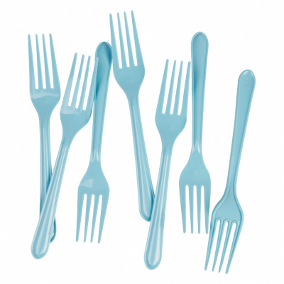 Five Star Dessert Fork Pastel Blue 20PK