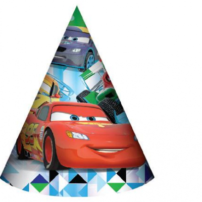 Disney Cars Party Hats 8PK