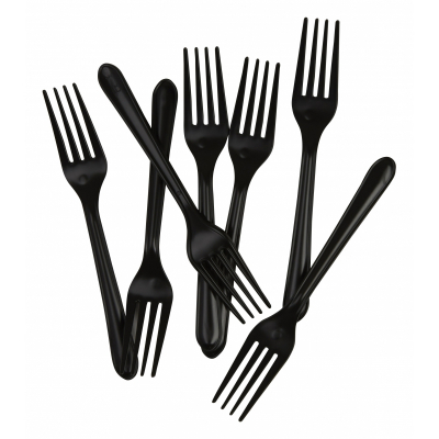 Five Star Dessert Fork Black 20PK