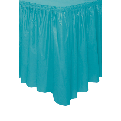 Plastic Tableskirt Teal