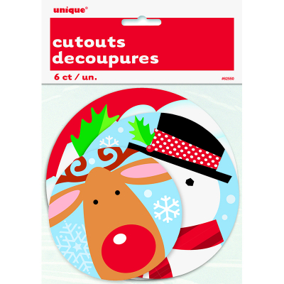 Mini Cutouts Chrismas 6PK