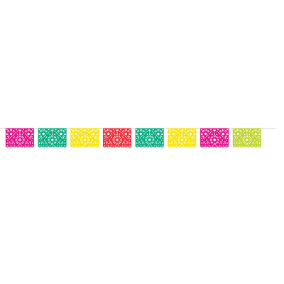 Fiesta Bunting Paper Flags 8PK