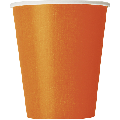 Paper Cups - Orange 8PK