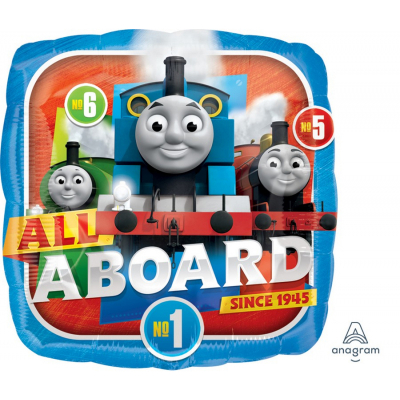 45cm Standard Thomas The Tank Engine Foil Balloon Inflated with Helium