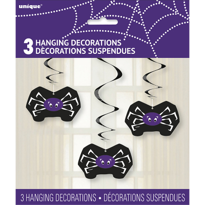 Spider Web Hanging Swirl 3PK