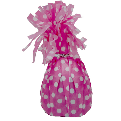 Polka Dots Balloon Weight Hot Pink