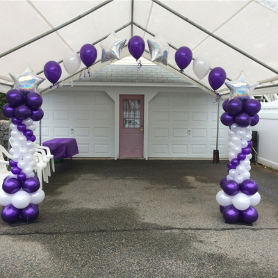 Column Arch with Stars Foil Balloon