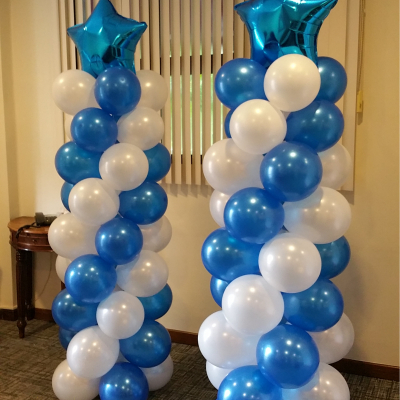 Balloon Column with Small Star Foil Balloon