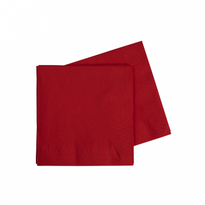 Five Star Cocktail Napkin 25cm Apple Red 40PK