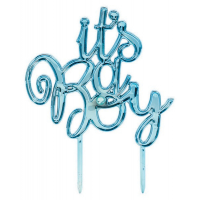 Cake Topper Boy Plastic