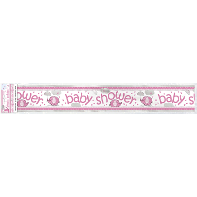 Umbrellaphants Pink Foil Banner