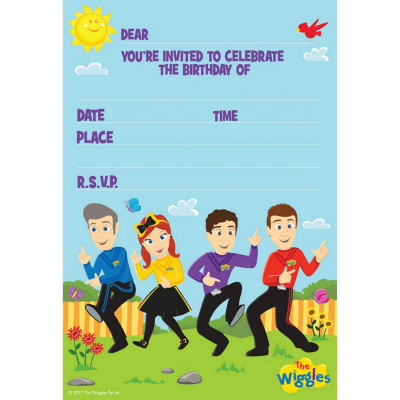 The Wiggles Invitations 8PK