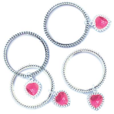 Favour Heart Charm Bracelet 4PK