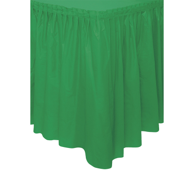 Plastic Tableskirt Lime Green