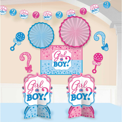 Girl or Boy? Room Decorating Kit 10PK