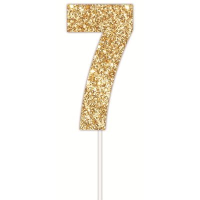 Golden Glitter Cake Topper 7