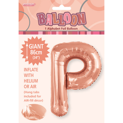 86cm 34 Inch Gaint Alphabet Letter Foil Balloon Rose Gold P