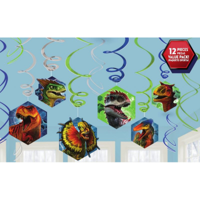 Jurassic World Swirl Decoration Value Pack 12PK