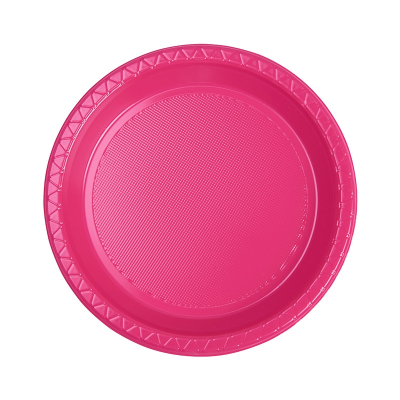 Five Star Round Snack Plate 17cm Magenta 25PK