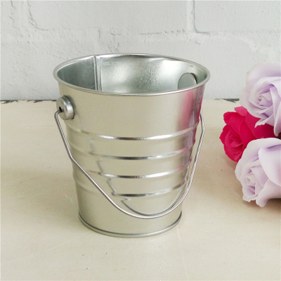 Silver Mini Tin Bucket