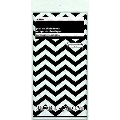 Chevron Tablecover Black