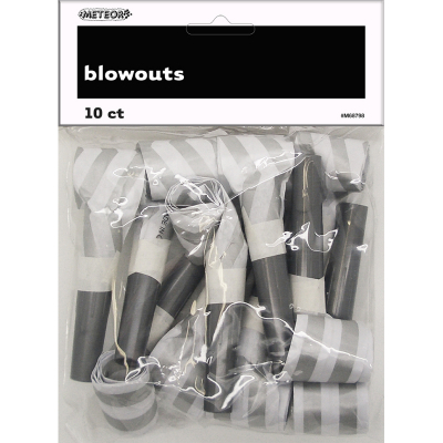 Stripe Silver Blowouts 10PK