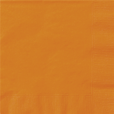 Beverage Napkin Orange 20PK