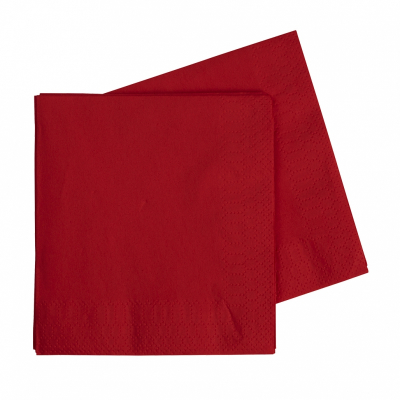 Five Star Lunch Napkin 33cm Apple Red 40PK