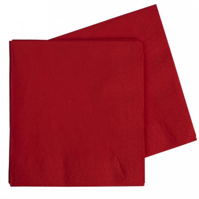 Five Star Dinner Napkin 40cm Apple Red 40PK