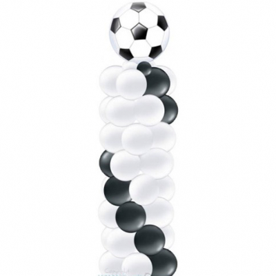 Balloon Column with Small Soccer Foil Balloon