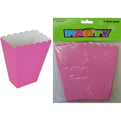 Treat Boxes Hot Pink 8PK