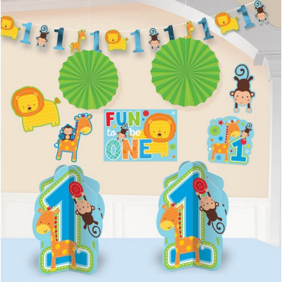 One Wild Boy Room Decoration Kit 10PK