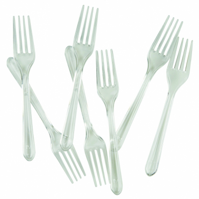 Five Star Dessert Fork Clear 20PK