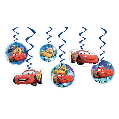 Disney Cars Hanging Decoration 6PK