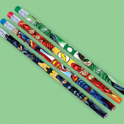 Justice League Pencil Favors 12PK