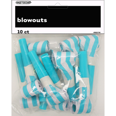 Stripe Teal Blowouts 10PK