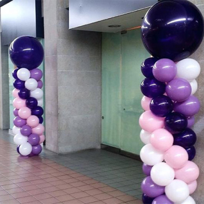 Balloon Column with Large Around Latex Balloon