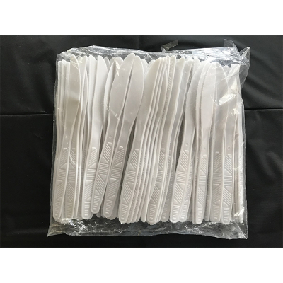 White Plastic Knives 100PK