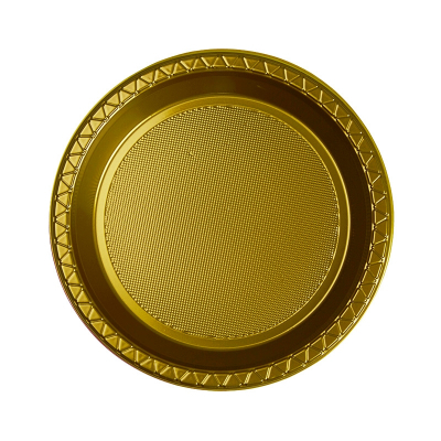 Five Star Round Snack Plate 17cm Metallic Gold 20PK