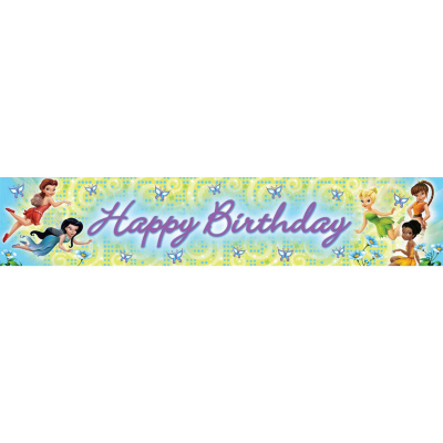 Disney Fairies Plastic Banner