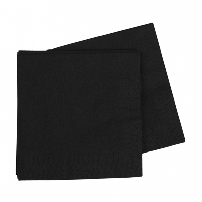 Five Star Lunch Napkin 33cm Black 40PK