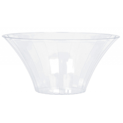 Flared Bowl Plastic Clear Small 18cm