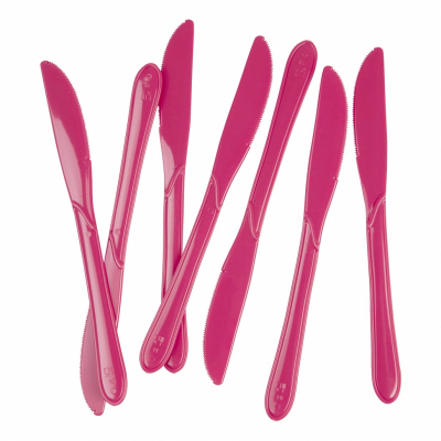 Five Star Dessert Knife Magenta 20PK