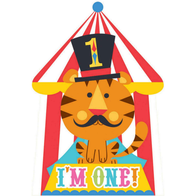 Fisher Price 1st Birthday Circus Invitations 8PK