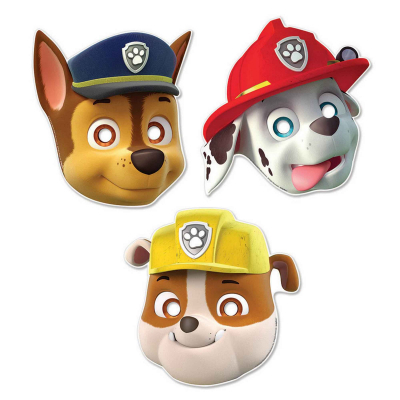 Paw Patrol Paper Masks 8PK