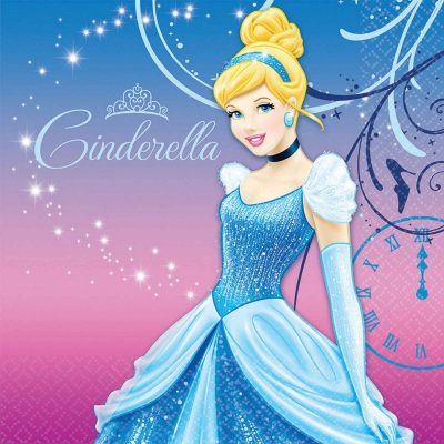 Cinderella Lunch Napkins 16PK