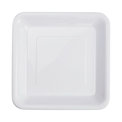 Five Star Square Snack Plate 18cm White 20PK