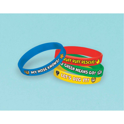 Paw Patrol Rubber Bracelet Favors 4PK